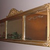 Early 1900's Triple Pane Glass Mirrow