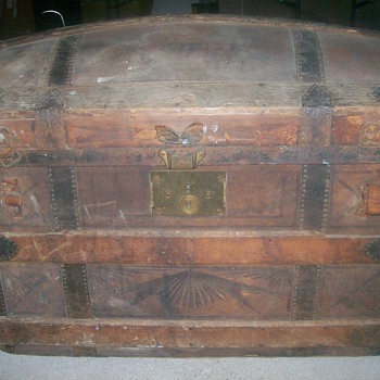 1970's to 1980's Antique Trunk