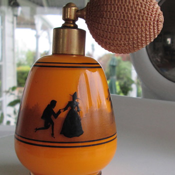 BOHEMIAN/CZECH TANGO PERFUME BOTTLE..HARRACH?? - Art Glass