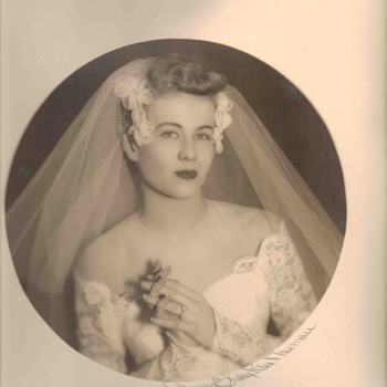 Photos of My Mother 1920's-1940's and one of My Father in Uniform - Photographs