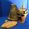 Item image	 WWI LEATHER GERMAN PICKELHAUBE SPIKED PRUSSIAN HELMET 