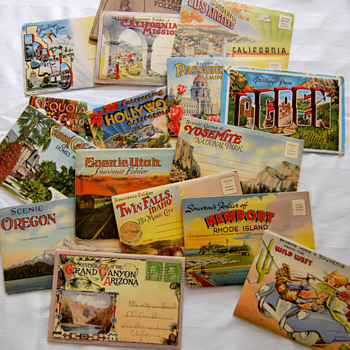 Souvenir Postcard Folders