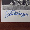 Joe Dimaggio autographed photograph