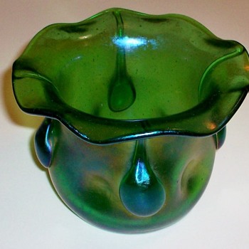 Loetz Vesuvian Vase. - Art Glass