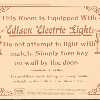 Do You Have Electric Light In Your Business - Signs