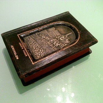 Grandfather's leather bound bible with engraving of David's Towe