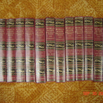 1954 Complete set World Scope Encyclopedias - Books