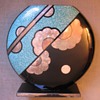 Bohemian HEM glass vase - Bauhaus and cubism decor 