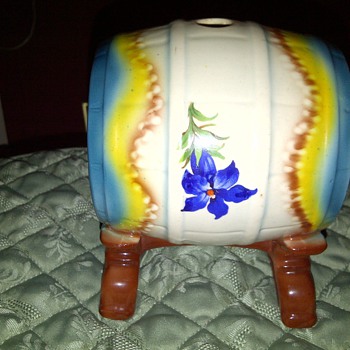 Table Top pottery keg from Czechoslovakia