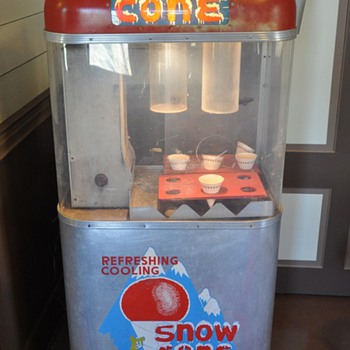 Old snow cone machine