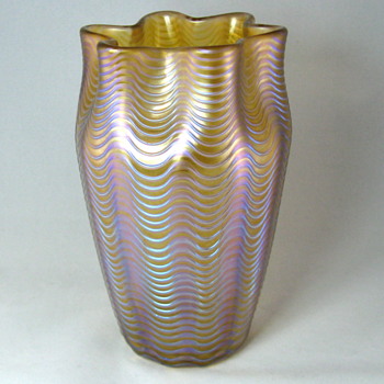 Loetz Orange Aeolus, Series II, 1902 - Art Glass