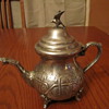 Sterling ?? Silverplate Teapot Serpent Spout, Winged Bird Topper