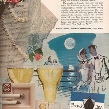1952 - French Line Advertisement