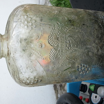 Garrett's half galon wine bottle. - Bottles