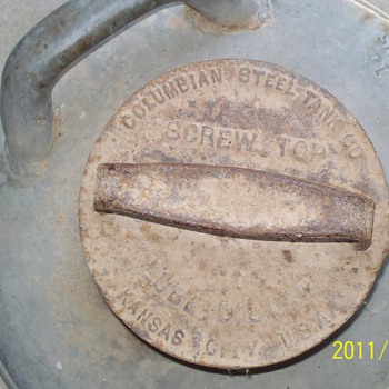 2 oil cans - Petroliana