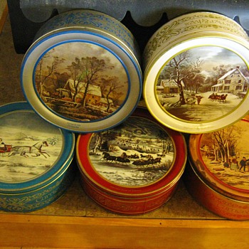 Currier & Ives Tins - Christmas