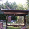 Astoria furniture co. folding dining table #1m2t early 1900s 