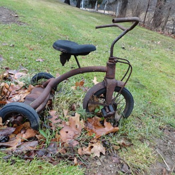 Antique Tricycle, Rusty Gold - Toys