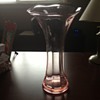 Clear Pink Vase 