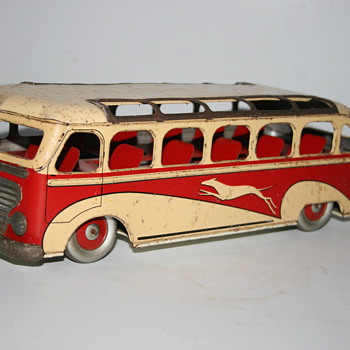 ML wind up tin toy bus - Model Cars