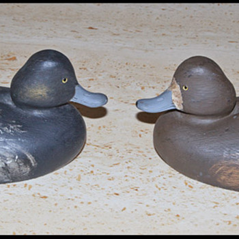 antique decoy pair - Folk Art