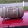 Old wooden keg
