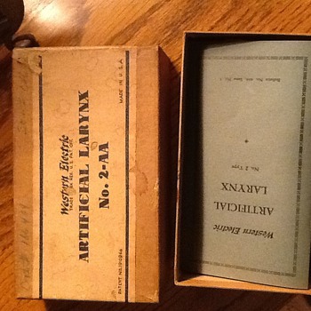 Medical artificial larynx 1950 s
