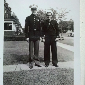 WWII snap shots, guys from "the old neighborhood"....2" X 3"