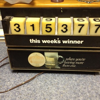 Schaefer Beer - With Winning Numbers on top - Breweriana