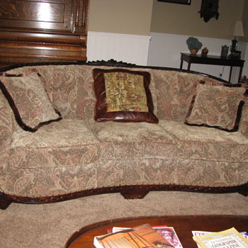 couch & matching barrel chair - Furniture