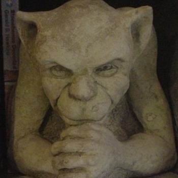 Gargoyle and the green man - Art Pottery