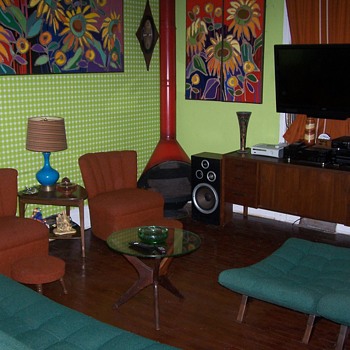 Vintage Mid Century Living Room Adrian Pearsall - Furniture