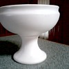 McCoy "Floraline" Matte White Pedestal Planter / USA #461