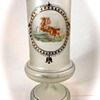 Harrach, Neuwelt Enameled Frosted Glass vase, ca. 1865 - cleaned up nicely...