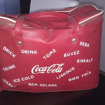 Coca cola Vinyl cooler bag vintage