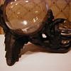 Cast Iron base glass ball inkstand patent 12/11/1855
