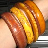 Lucite & bakelite harvest corn colors