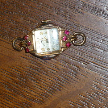Ladies Rose Gold with Rubies Watch - Wristwatches
