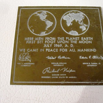 Vintage Moon Plaque Reproduction