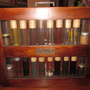 Standard Oil Company Salesman Sample Display Case 1920's