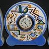Typical patterns on pottery in the Art Deco style. (here on a mantel clock)