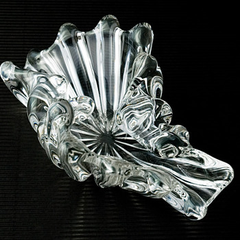 #48 Melted Glass Bowl by Cofrac Art Verrerie, France - Art Glass