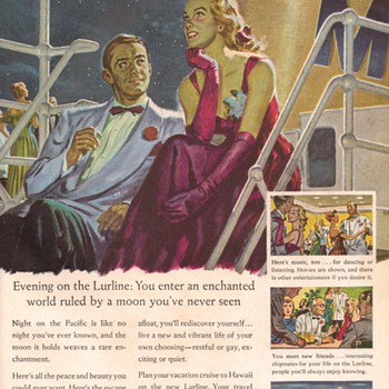 1948 - Matson Lurline Cruise Liner Advertisement