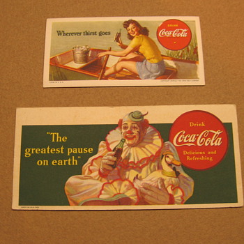 Coca-Cola Blotters - Coca-Cola