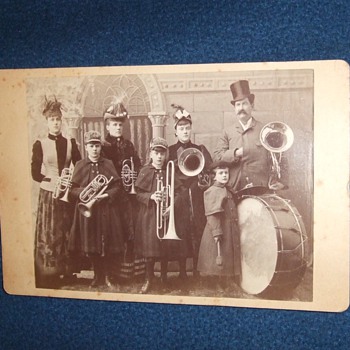 Family Band cabinet card - Photographs