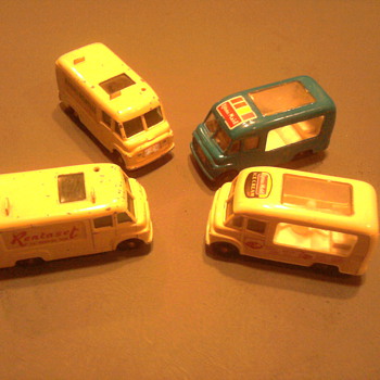 Ice cream truck & Tv repair trucks by Matchbox...