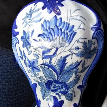 Thrift Shop find 18th century Delft Vase - Pottery