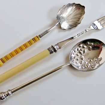 Assorted Silver~Silverplate Pieces, Spoon Spoon Fork~2 Marked, any Thoughts?