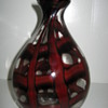 Kralik Oxblood webb dsgn art glass vase
