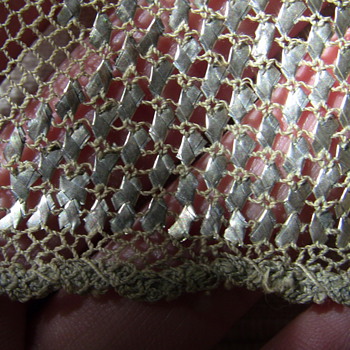 Vintage Heavy Copper crochet shawl